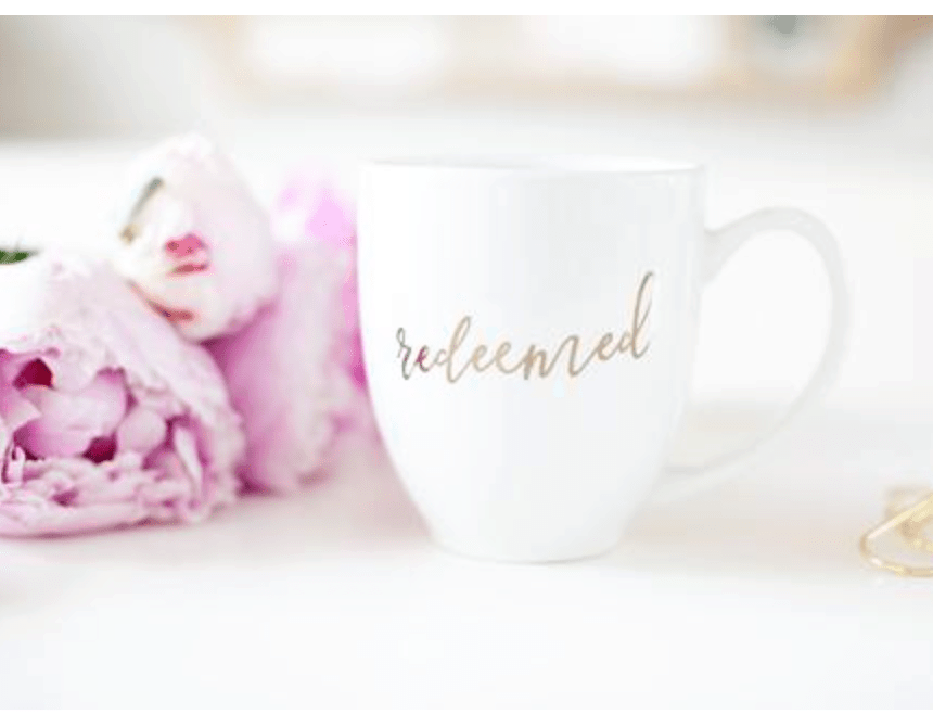 Redeemed Mug healthylivingmom.com