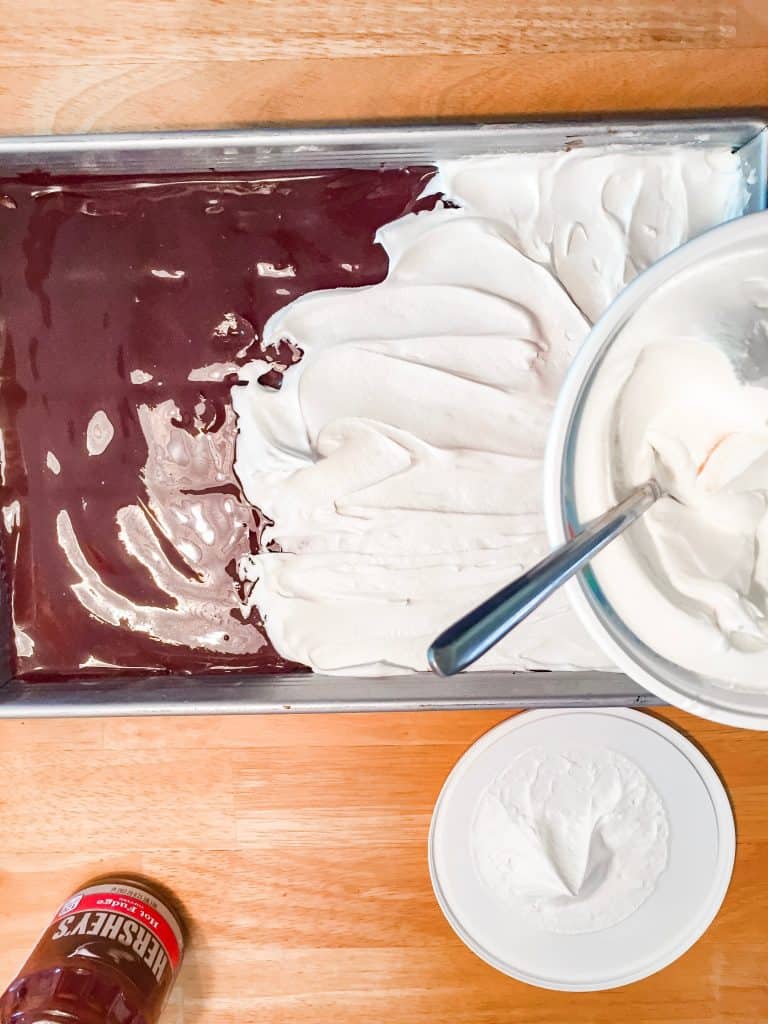Easy Summer Dessert Recipe with hot fudge and cool whip!