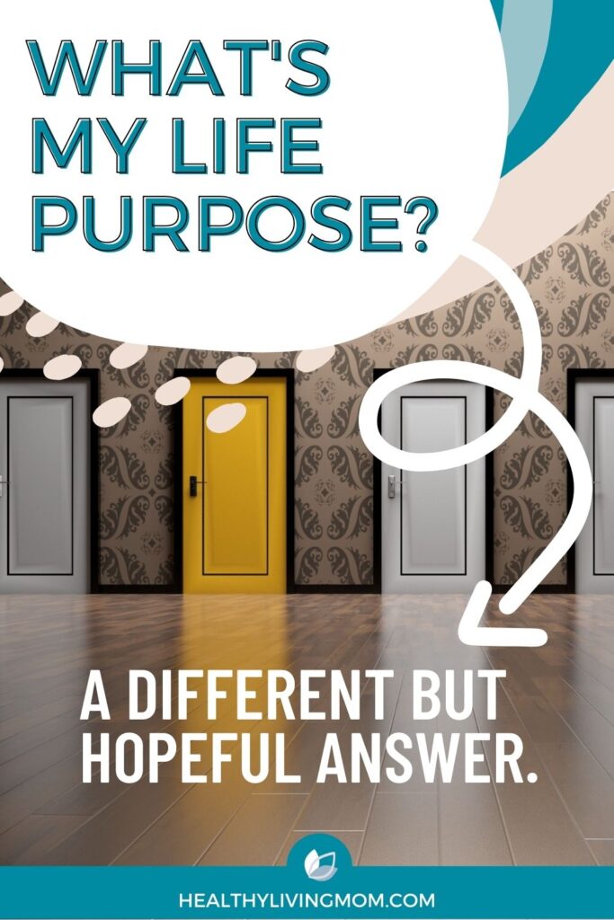 What's my life purpose? A different but hopeful answer.