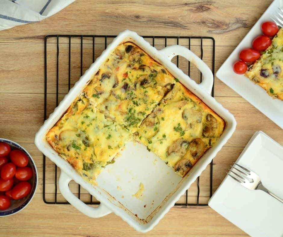 crustless quiche for two