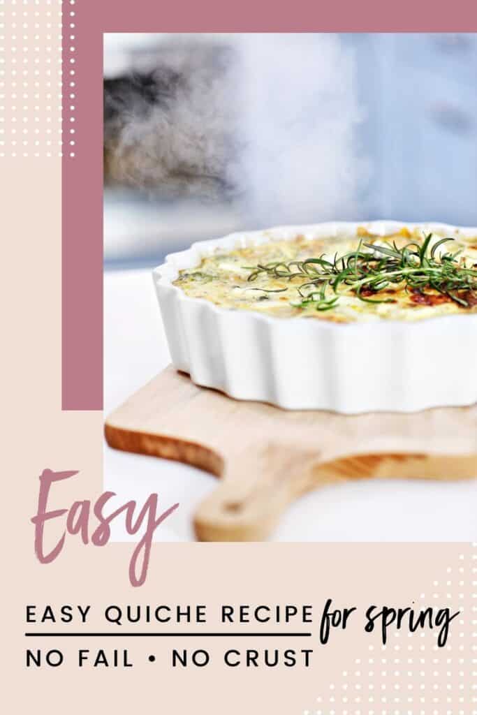 easy quiche recipe no crust pin1