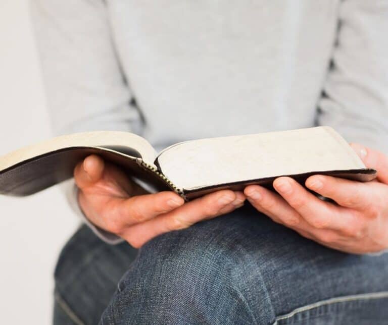 woman reading the bible